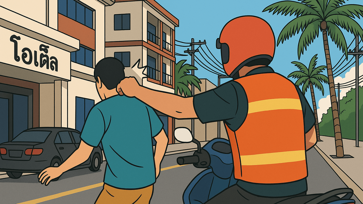 パタヤでバイタク運転手がインド人観光客を殴打、動画が拡散し批判殺到