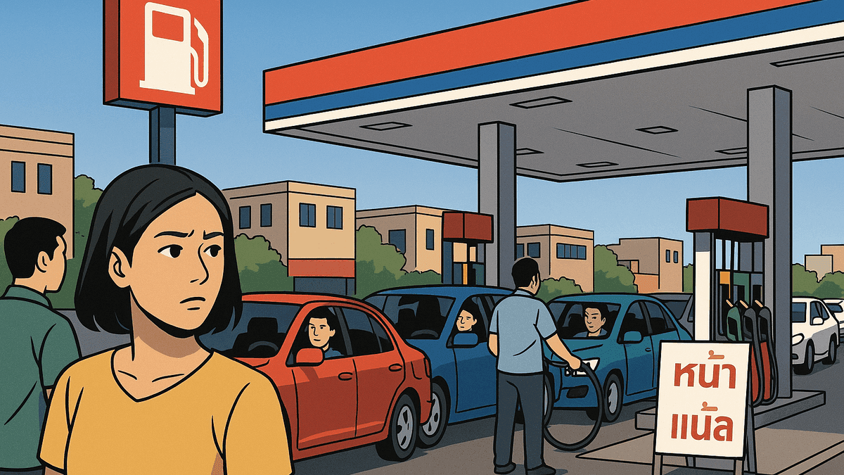 タイ全土で燃料6バーツ一斉値上げ、給油所に行列・品切れ続出