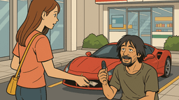 「ホームレスかと思って20バーツ渡したら500万バーツの車の鍵を見せられた」タイで動画がバイラル