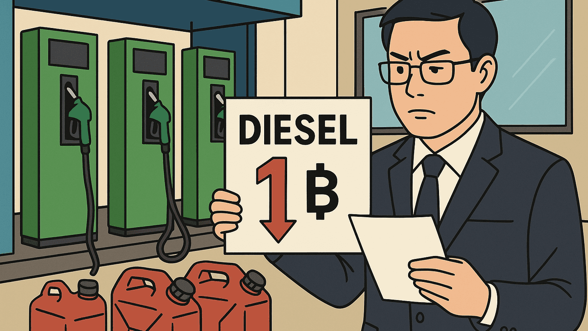 【続報】ディーゼル物品税1バーツ減税、選管「書類届き次第すぐ承認会議を開く」