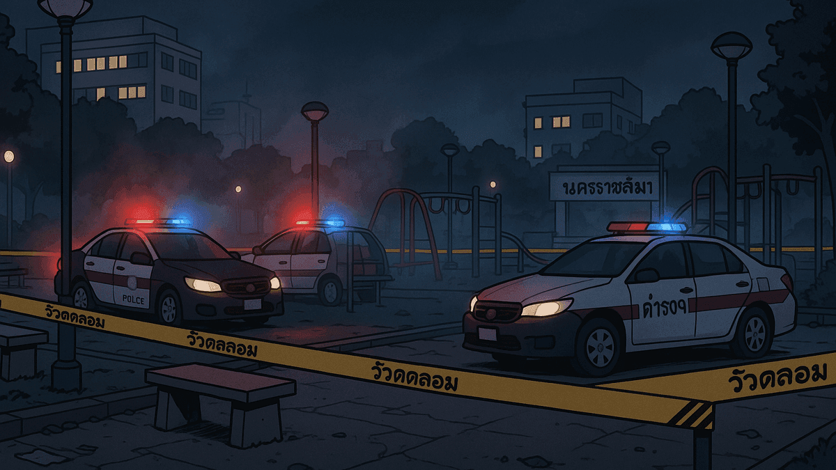 コラートの公園で少年ギャングが手製爆発物を投げ合う衝撃映像が拡散