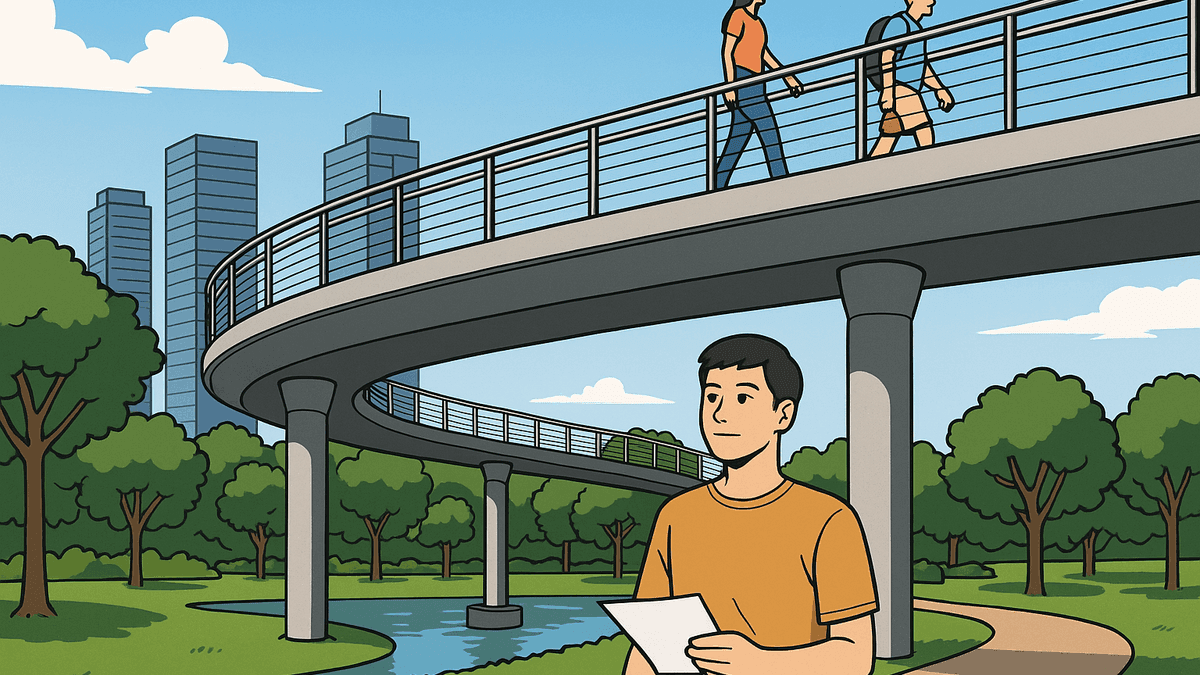 ルンピニー公園とベンチャキティ公園をつなぐ歩道橋が5月1日に開通へ