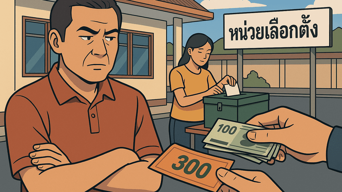 タイ地方選挙の買収相場は300バーツ、4年前の8,000バーツから急落