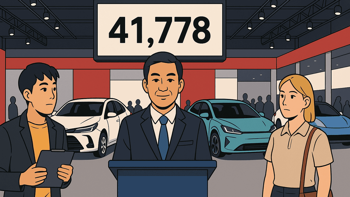 バンコクモーターショー2026、前半7日間で41,778台を予約。トヨタが首位、中国EVが上位を席巻