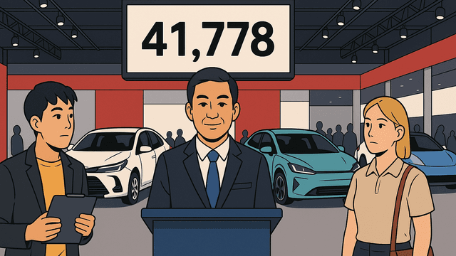 バンコクモーターショー2026、前半7日間で41,778台を予約。トヨタが首位、中国EVが上位を席巻