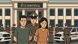 パトゥムターニーの警察官8人が夫婦を拉致し金を脅し取る、即時免職の方針