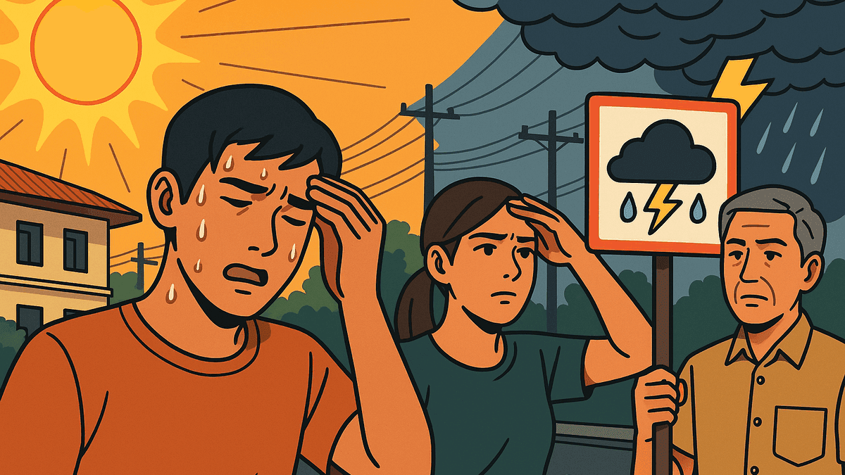 3月31日のタイ全土が猛暑、北部・東北・中部で40度超え。21県に暴風雨警報