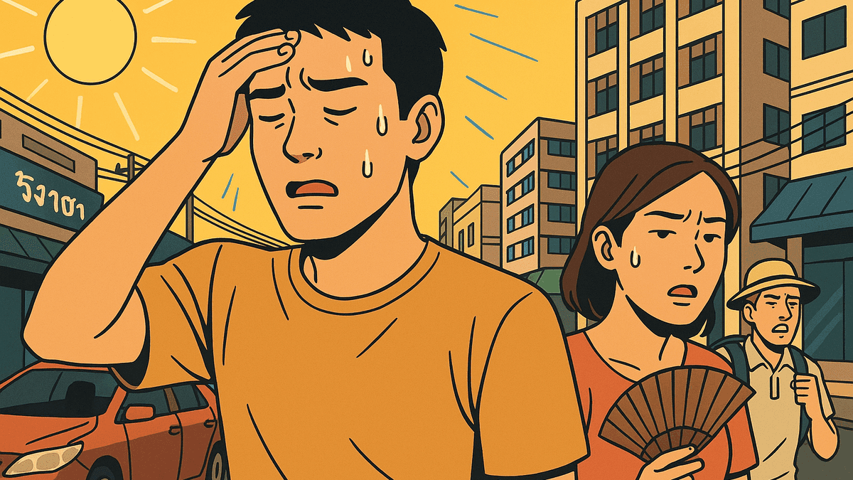 バンコク都庁が「危険」レベルの体感温度で緊急健康警報、暑季のピークに突入