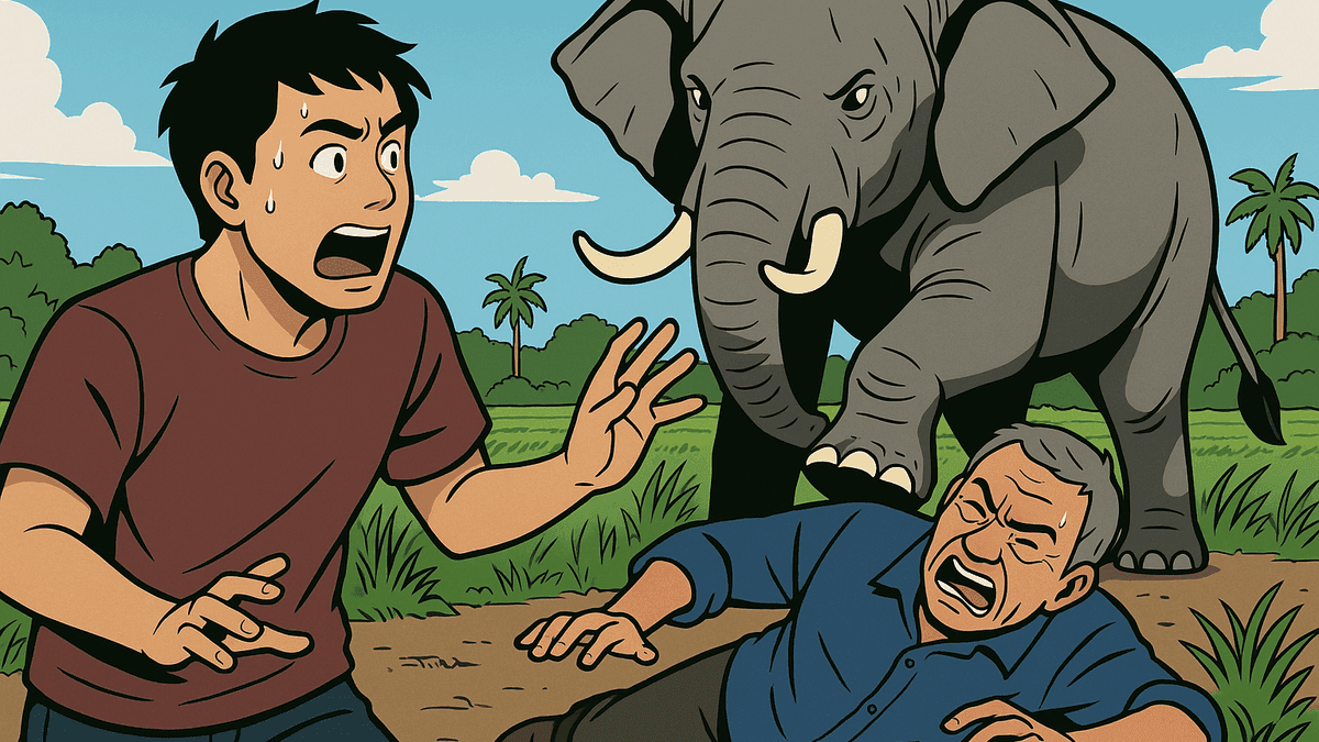 発情期の野生象が農場労働者を踏み殺す、息子の警告振り切り接近