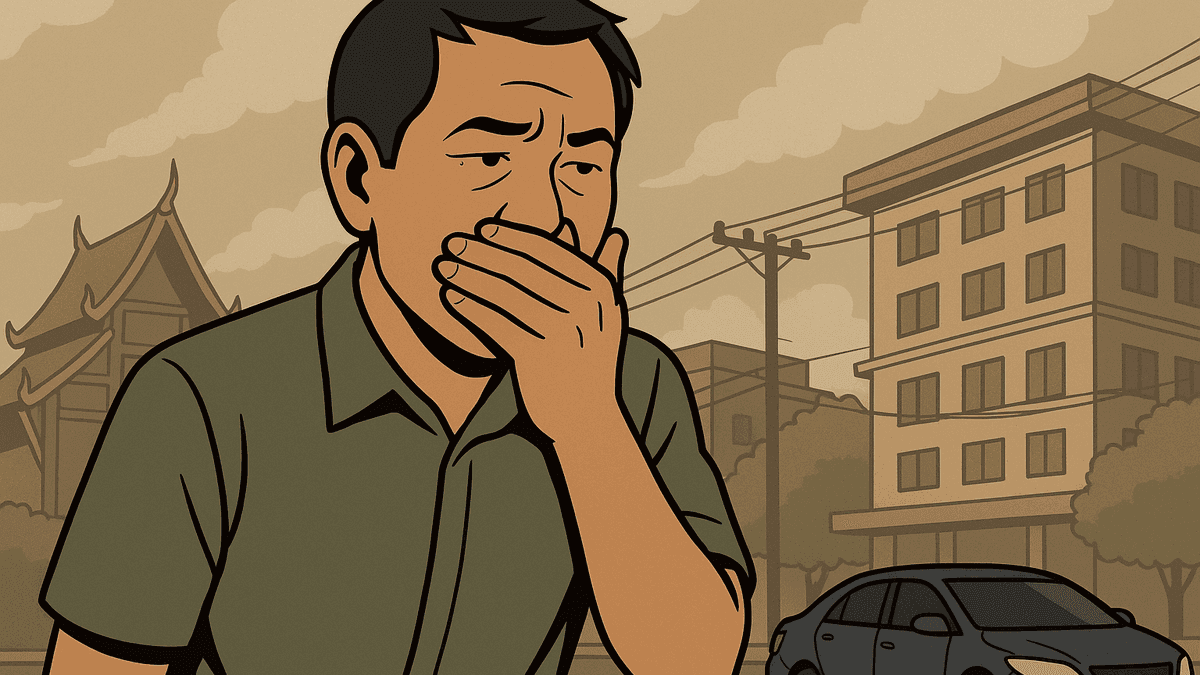 チェンマイが再び世界ワースト1位、AQI209の紫レベルに