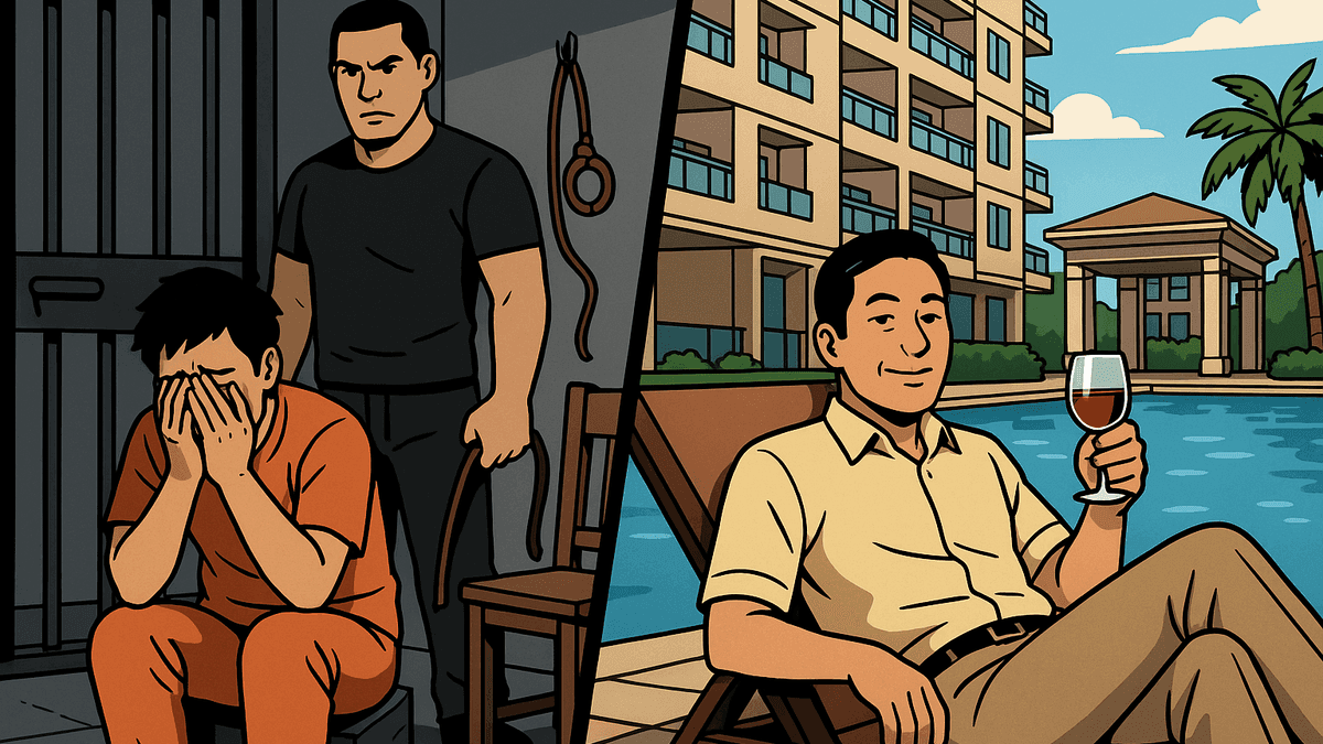 カンボジア国境の詐欺拠点を公開、拷問部屋と豪華マンションが共存