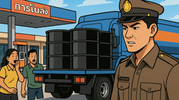 コラートのガソリンスタンドに闇ディーゼル2万4千L、罰金250万バーツ