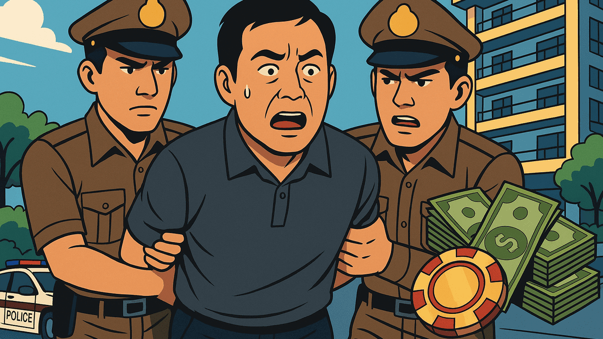 中国カジノ組織の首謀者をパタヤで逮捕、資金流通1.3兆円規模