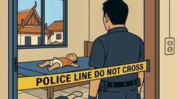 ラチャブリーで義父が1歳児を殴打死、電気漁具で蘇生試みる