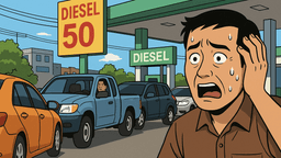ディーゼル50バーツでコスト最大44%増、商務省が値上げにブレーキ
