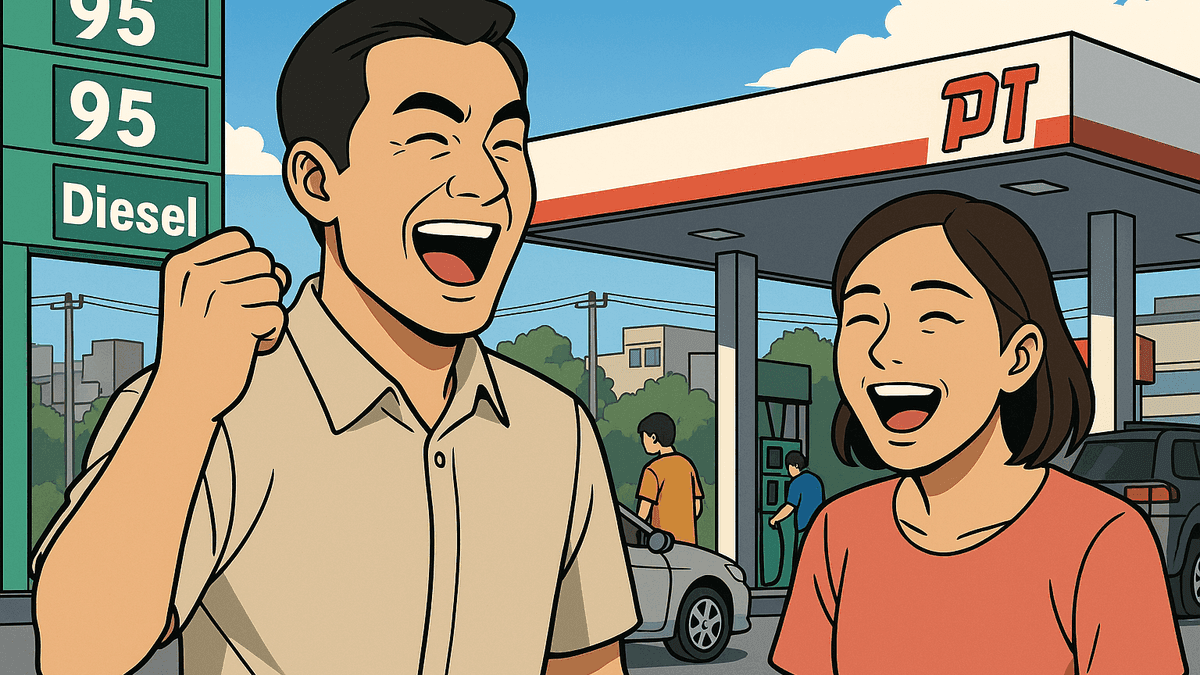 燃料が最大6バーツ値下げ、石油基金がソンクラン前に救済措置