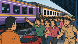 燃料高でナラティワート住民が鉄道に殺到、駅が急きょ増結