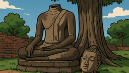 アユタヤで100年超の仏像の首切断、祟りを恐れ犯人が頭部を遺棄