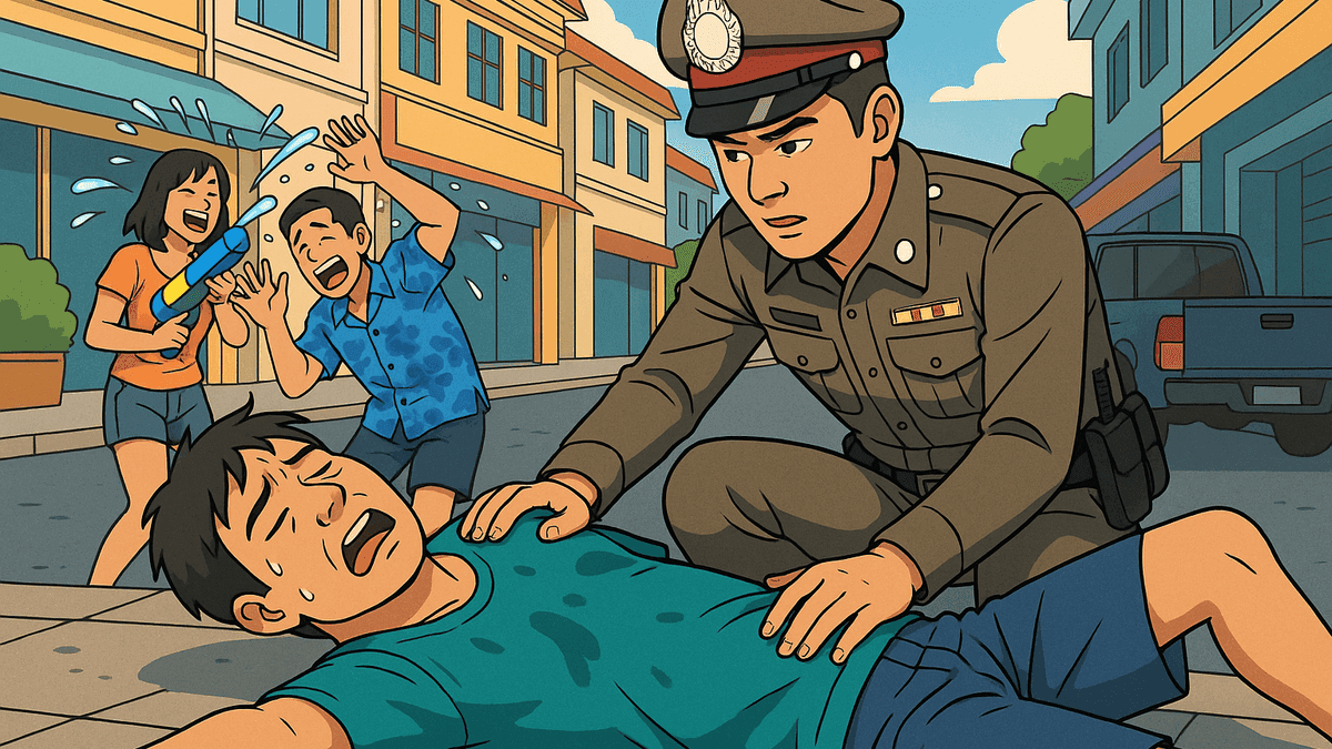 「妻が年1回だけ許可」ソンクランに酔い潰れた男性を警察が保護