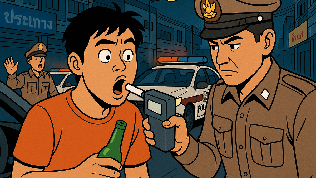 【続報】ソンクラン2日目で飲酒運転が初日の3倍、1127件に急増