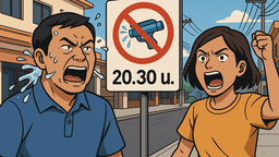 ソンクランの水かけを20時半で禁止、ブリーラムの看板に住民激怒