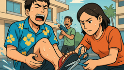 ソンクランで「人食いサンダル」被害続出、水で膨張し足が抜けず