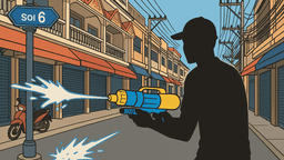 パタヤのバイタク集団がソンクラン水かけに激昂、外国人観光客を集団暴行