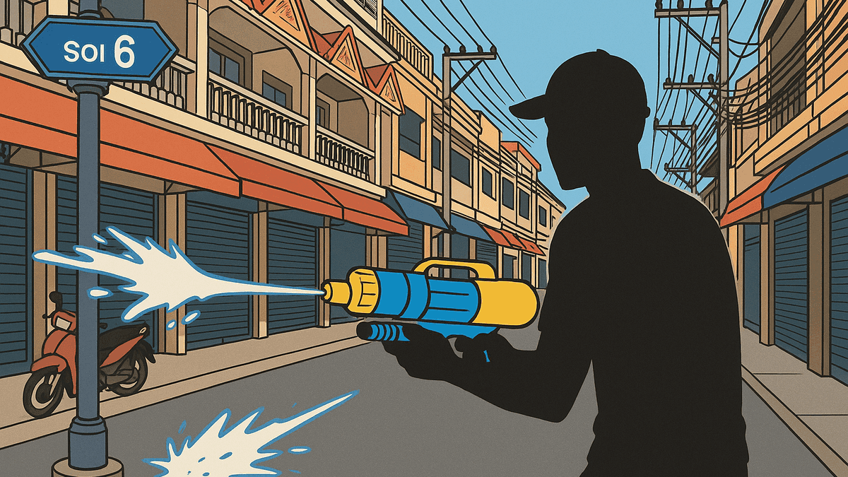 パタヤのバイタク集団がソンクラン水かけに激昂、外国人観光客を集団暴行