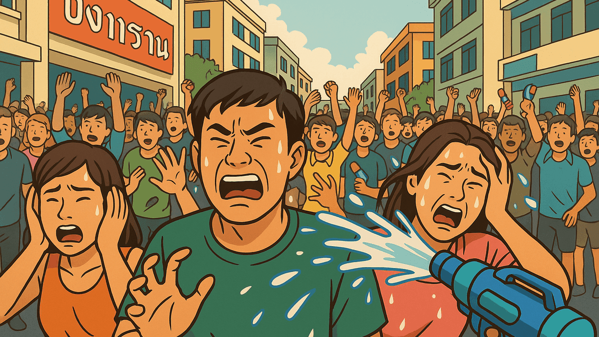 ソンクランのシーロムに20万人、圧死懸念で水かけ一時中止