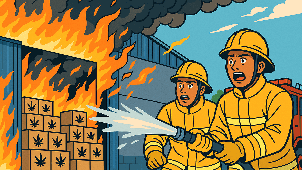 大麻乾燥工場で火災、機械から出火しコラートで消防車5台が出動