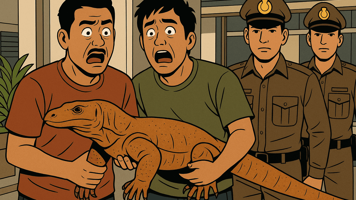 インドネシアがコモドドラゴン20頭のタイ向け密売組織を摘発