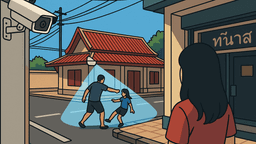 水かけに激昂した男が少女の顔を平手打ち、防犯カメラ映像が炎上