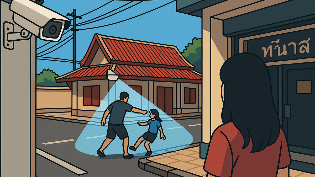 水かけに激昂した男が少女の顔を平手打ち、防犯カメラ映像が炎上