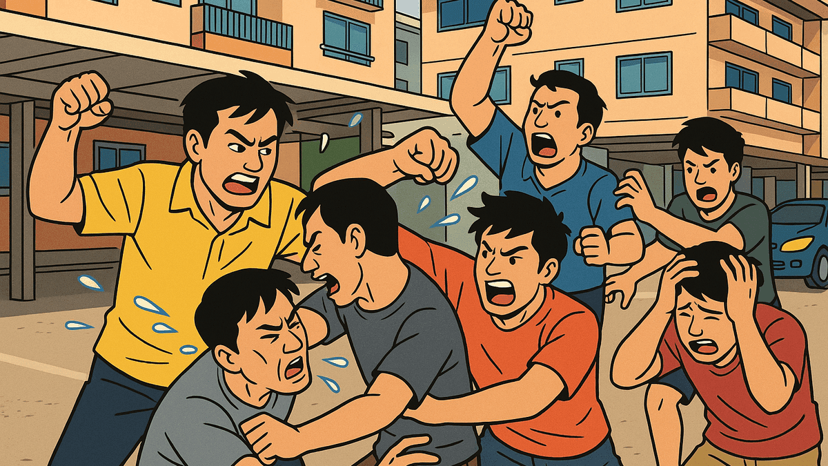 ソンクラン中にタイ人とミャンマー人が集団乱闘、7人負傷