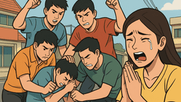 ワイで謝る妻の目の前で夫を殴殺、ノンカイで若者5人逮捕