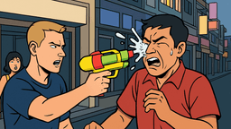 「顔にかけるな」と注意した店員を水鉄砲で殴打、パタヤで外国人を通報