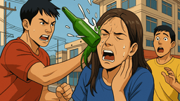 ソンクランの乱闘でビール瓶が顔に直撃、無関係の女子大生がICUに