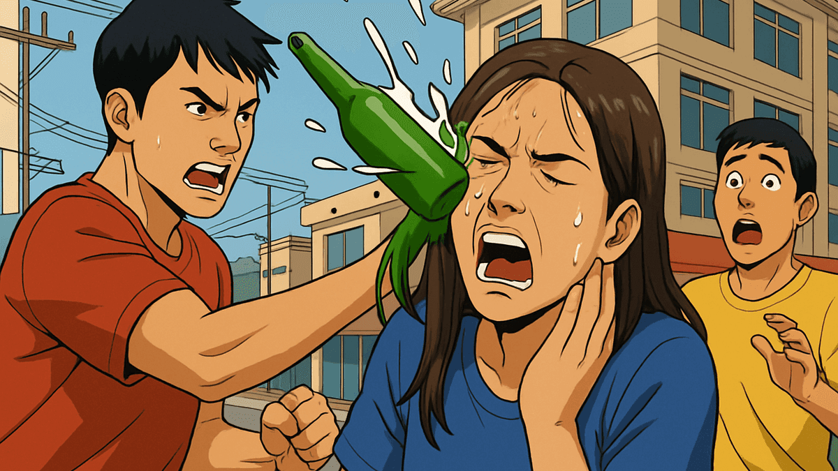 ソンクランの乱闘でビール瓶が顔に直撃、無関係の女子大生がICUに