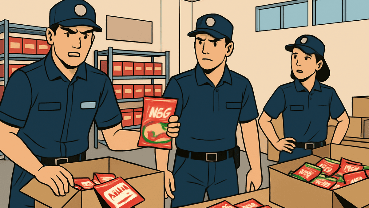 偽の味の素と調味料ロスディーの製造工場を摘発、2.4万個を押収