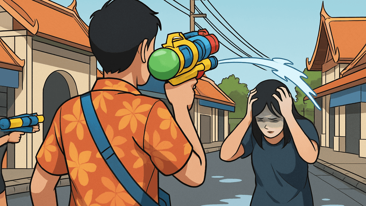 ソンクランの水鉄砲にGHB混入か、女性が体調急変を訴え