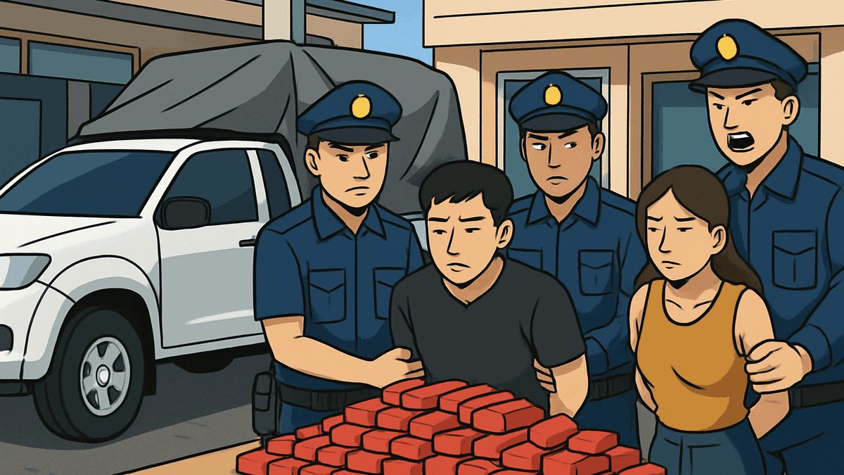 パトゥムターニーで覚醒剤錠剤890万錠押収、4人逮捕、サラブリから白ピックアップ運搬