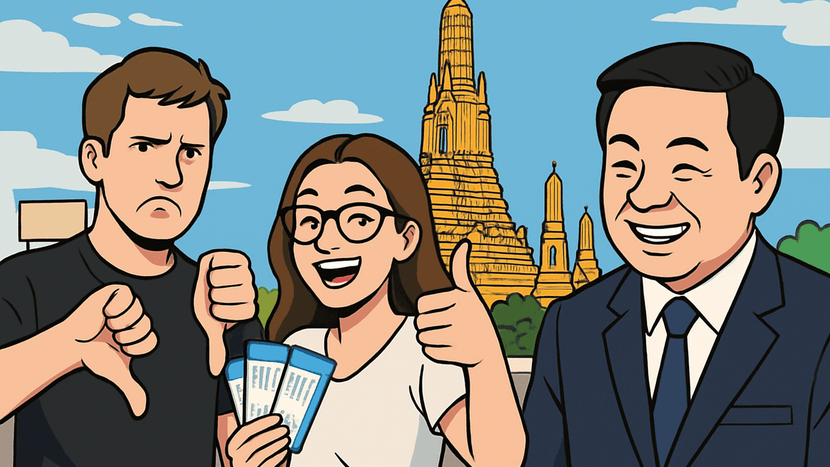 タイがノービザ滞在を60日から30日に短縮、日本含む93か国が対象